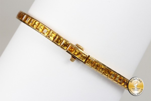 TESTPRODUKT!!!!! NICHT KAUFBAR!!!!!Armband 18 Karat Gold gelbe Safire Edelsteine Goldschmuck Safir D